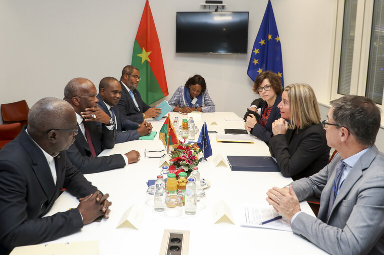 Suriet 2: HRVP Federica MOGHERINI meets with Roch Marc Christian KABORE, President of Burkina Faso