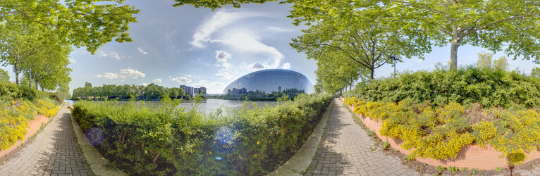 Fotografia 11: Panoramic view on the EP premises in Strasbourg