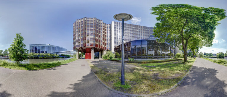 Panoramic view on the EP premises in Strasbourg