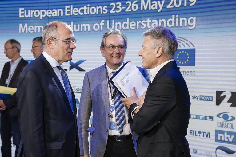 Fotogrāfija 21: Signing of a Memorandum of Understanding between the European Parliament and European News Exchange (ENEX)