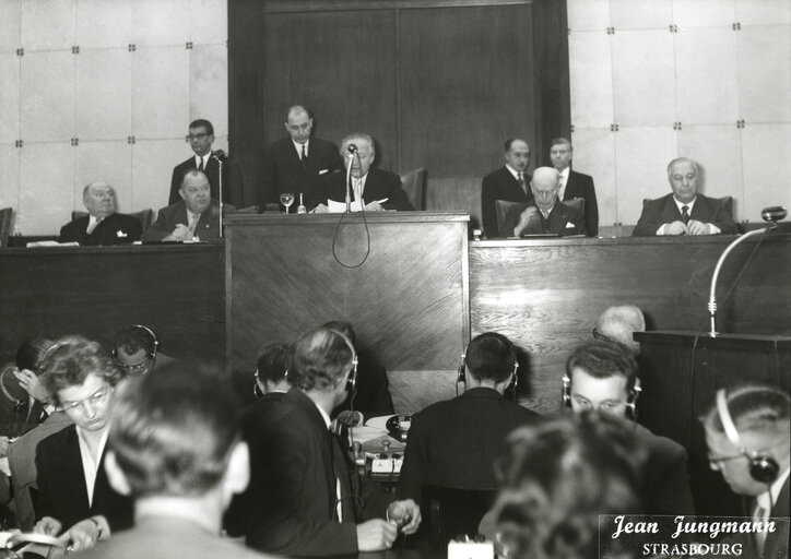 Photo 3: Election of Hans FURLER in November 1956