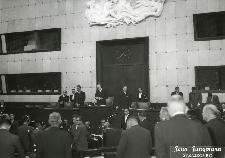 Photo 4: Election of Hans FURLER in November 1956