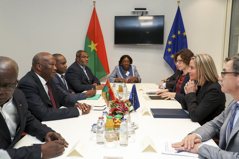 Suriet 1: HRVP Federica MOGHERINI meets with Roch Marc Christian KABORE, President of Burkina Faso