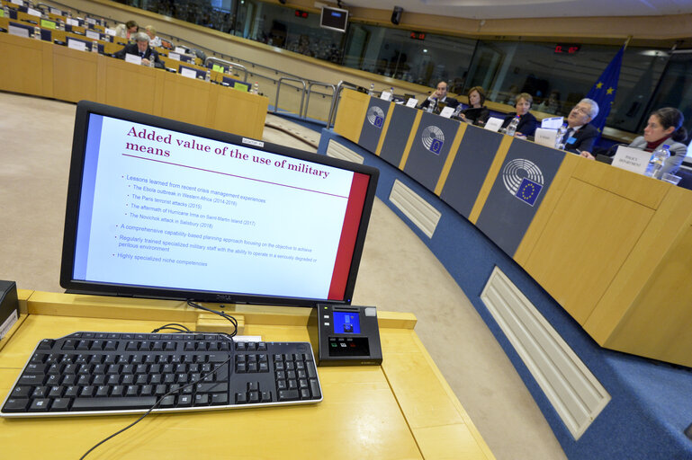 Fotografi 9: SEDE meeting - EU preparedness against CBRN weapons