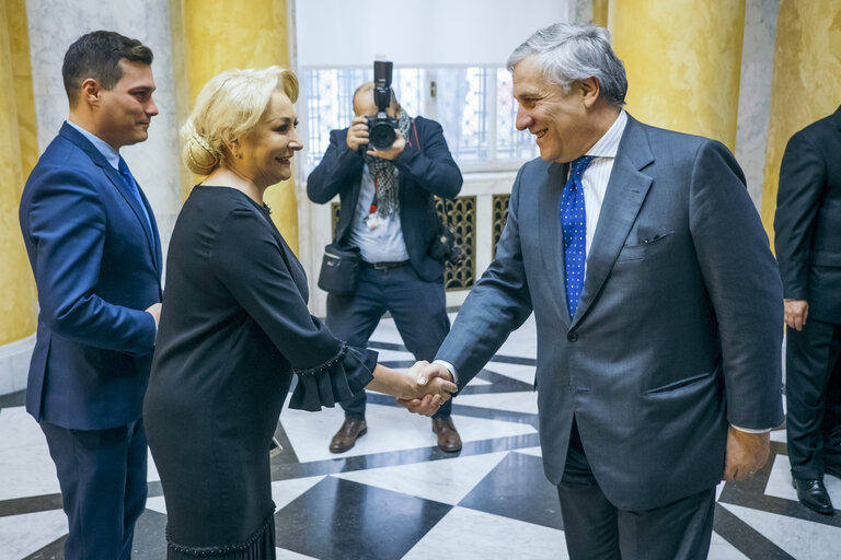 Fotografi 31: Conference of Presidents in Bucharest - Antonio TAJANI, EP President takes part in a working lunch hosted by Viorica DANCILA, Romanian Prime Minister