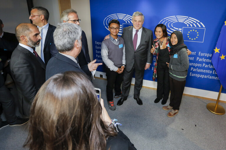 Fotografi 1: Antonio TAJANI, EP President meets with Salvatore CICU