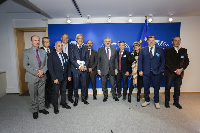 Fotografi 4: Antonio TAJANI, EP President meets with Salvatore CICU