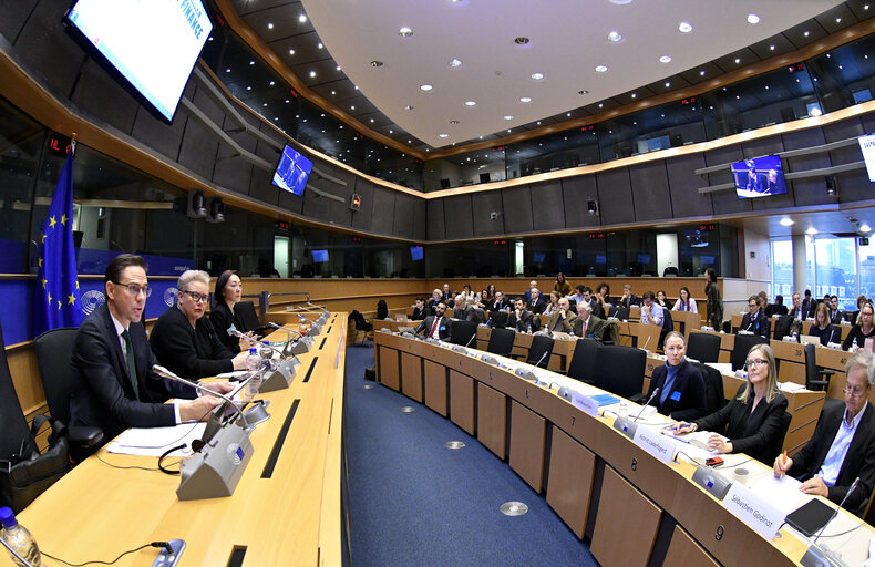 Foto 7: EU Commissioner for Jobs, Growth, Investment and Competitiveness delivers a keynote speech at the Globe EU High-Level Conference on Sustainable Finance