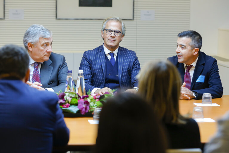 Fotografi 11: Antonio TAJANI, EP President meets with Salvatore CICU