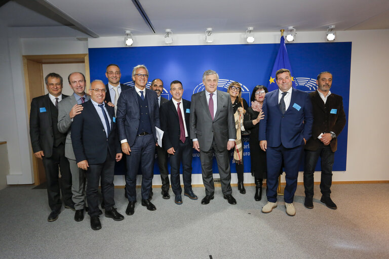 Fotografi 5: Antonio TAJANI, EP President meets with Salvatore CICU