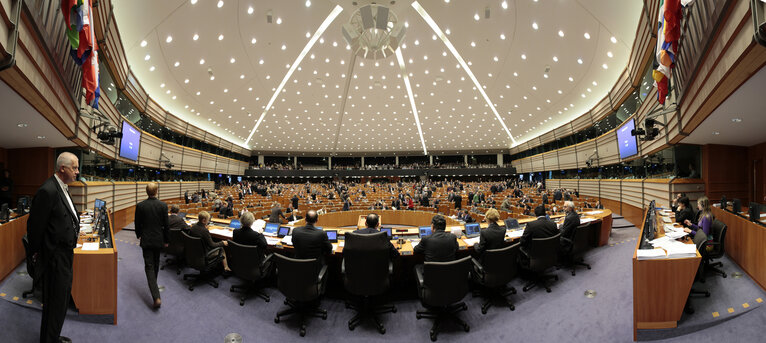 Fotografi 5: Hemicycle of the European Parliament in Brussels