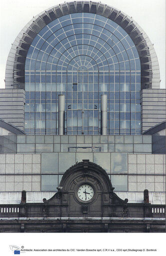 Buildings of the European Parliament in Brussels in 2009