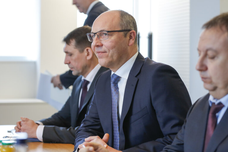 Foto 6: Antonio TAJANI, EP President meets with Andriy PARUBIY, speaker of Ukrainian Parliament