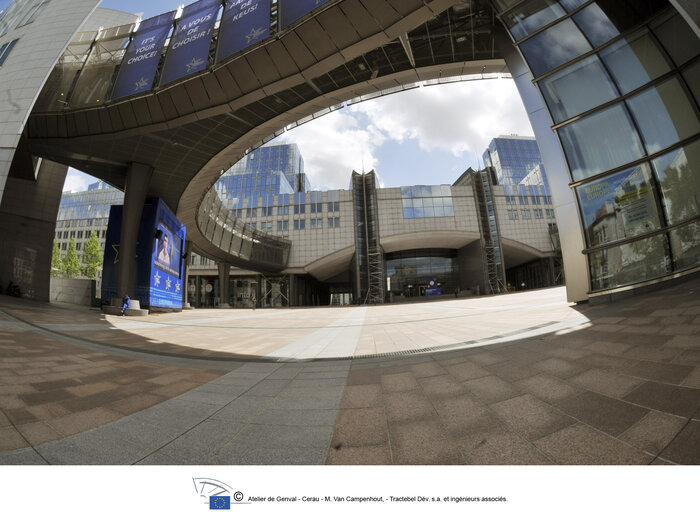 Billede 10: Buildings of the European Parliament in Brussels in 2009