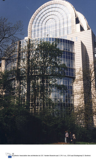 Photo 6 : Buildings of the European Parliament in Brussels in 2009