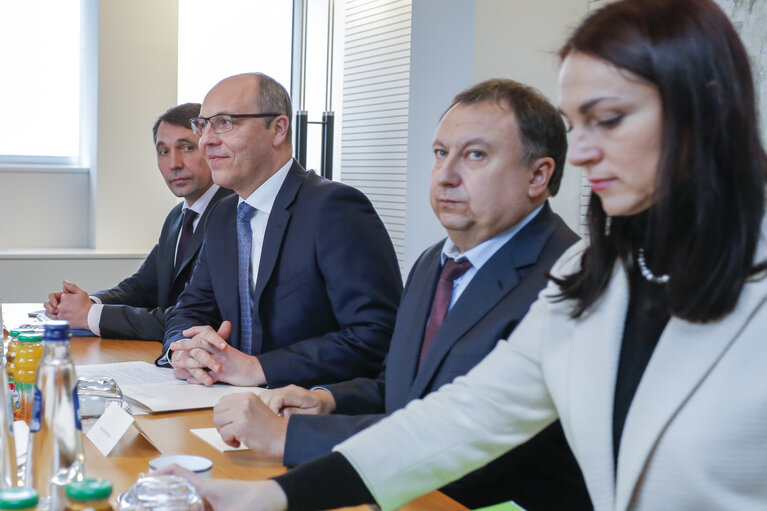 Antonio TAJANI, EP President meets with Andriy PARUBIY, speaker of Ukrainian Parliament