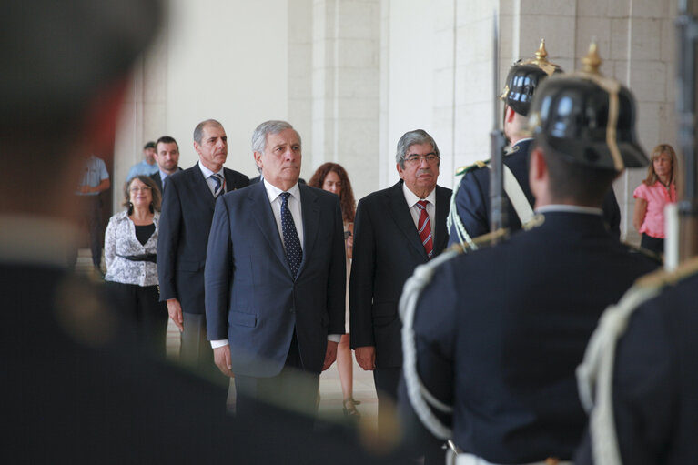 Suriet 20: Official visit of the President of the European Parliament to Portugal - Eduardo FERRO RODRIGUES, President of the Assembly meets with Antonio TAJANI, EP President