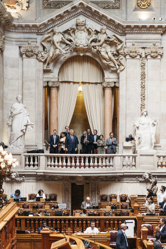 Fotografie 3: Official visit of the President of the European Parliament to Portugal - Eduardo FERRO RODRIGUES, President of the Assembly meets with Antonio TAJANI, EP President