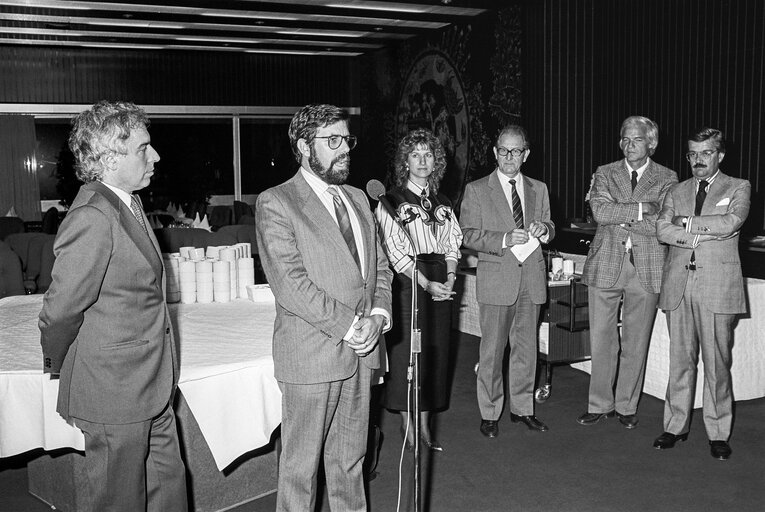 Reception at the European Parliament in Strasbourg in October 1986