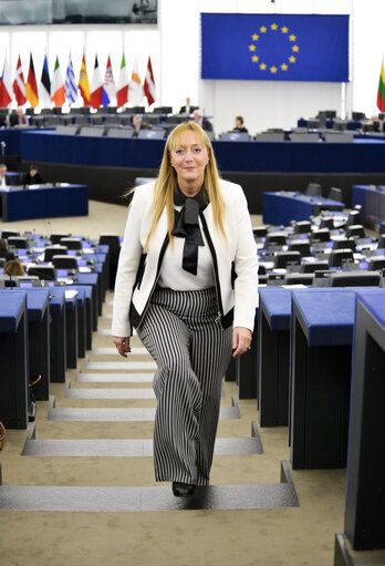 Photo 5 : Marlene MIZZI in the EP in Strasbourg