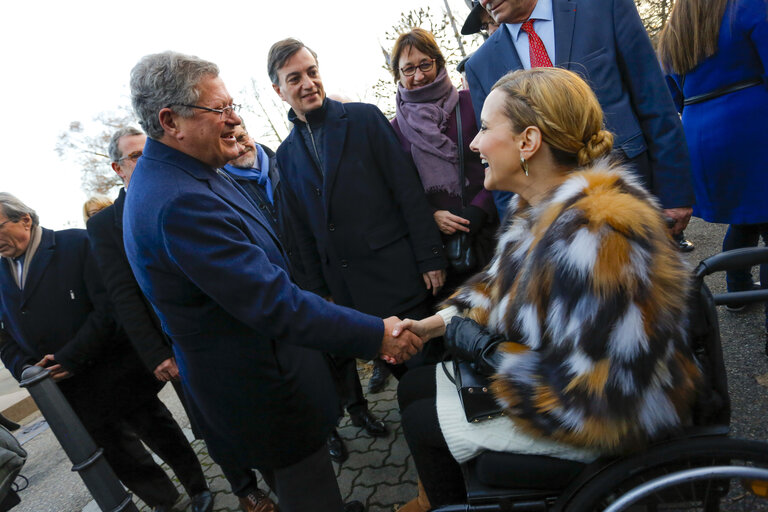 Fotografija 1: Inauguration of Avenue Simone Veil