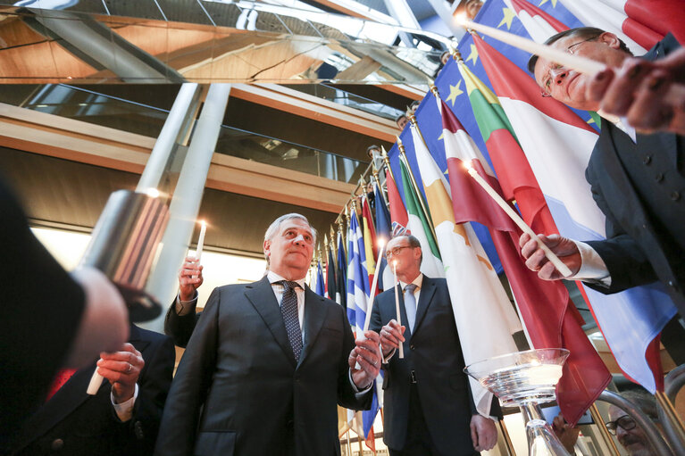 Handover ceremony of the Flame of Peace of Bethlehem