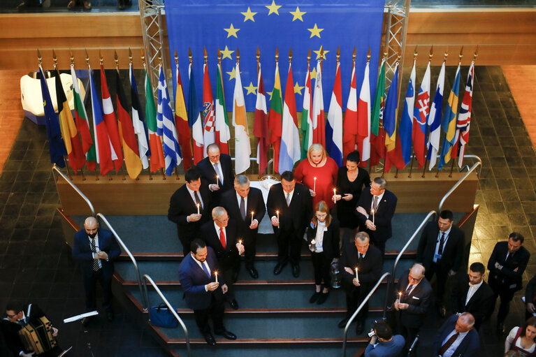 Foto 14: Handover ceremony of the Flame of Peace of Bethlehem