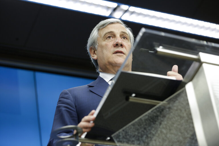 Suriet 14: European Council 18 October 2018 - Press Conference by Antonio TAJANI, EP President