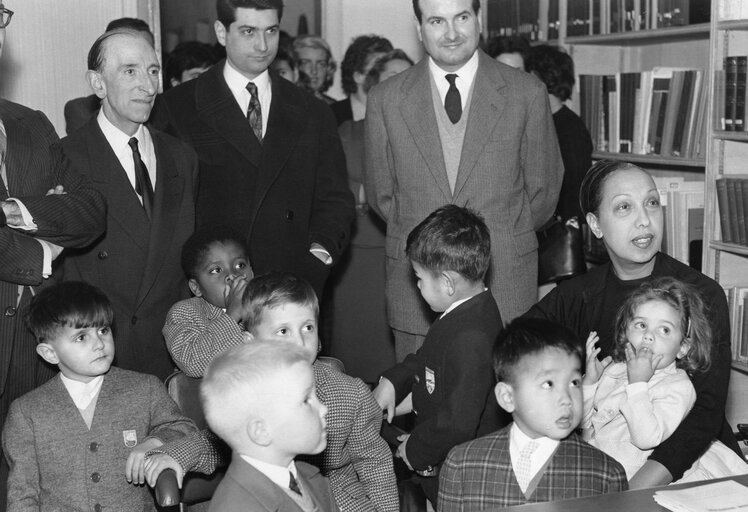 Visit by Josephine BAKER in Luxembourg in March 1959