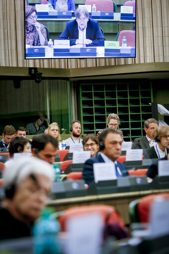 Fotografija 10: AFCO exchange of views on the state of play of the negotiations on Brexit: meeting with the Parliament's coordinator for the negotiations on the UK withdrawal from the EU and the member of the Parliament's Brexit Steering Group