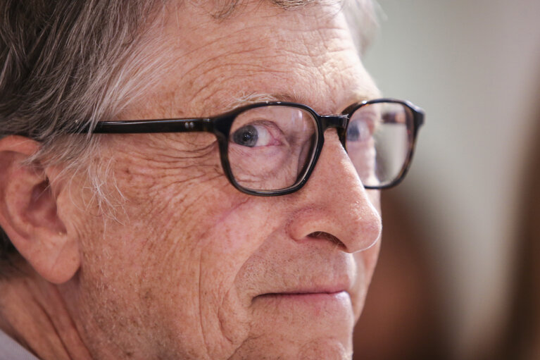 Fotografie 5: Antonio TAJANI - EP President meets with Meeting with Bill Gates, co-chair of the Bill & Melinda Gates Foundation