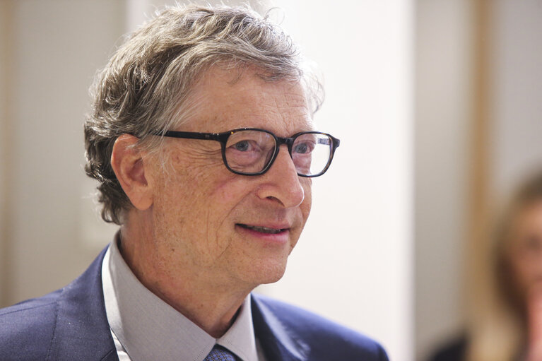 Fotografie 6: Antonio TAJANI - EP President meets with Meeting with Bill Gates, co-chair of the Bill & Melinda Gates Foundation