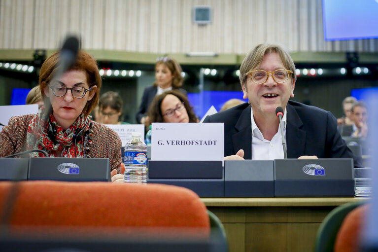 Fotografija 14: AFCO exchange of views on the state of play of the negotiations on Brexit: meeting with the Parliament's coordinator for the negotiations on the UK withdrawal from the EU and the member of the Parliament's Brexit Steering Group