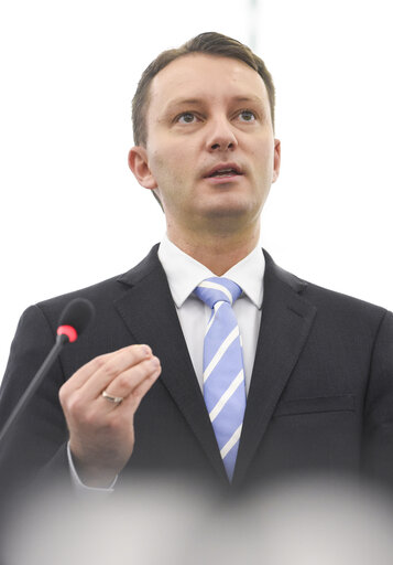 Fotografia 1: Siegfried MURESAN in the EP in Strasbourg