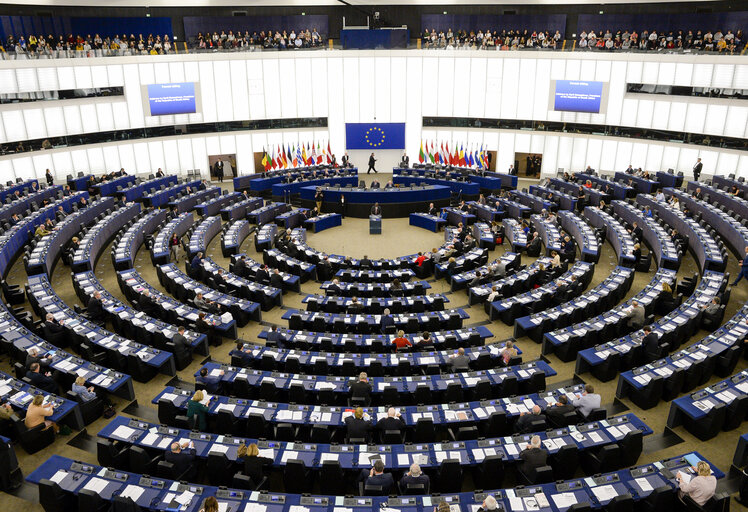 Foto 7: Plenary session Formal sitting
Address by Cyril RAMAPHOSA, President of the Republic of South Africa