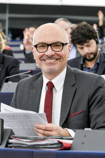 Peter SIMON in the EP in Strasbourg