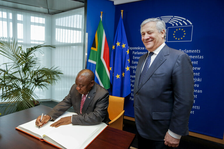 Снимка 7: Visit of Cyril RAMAPHOSA, President of the Republic of South Africa. Bilateral meeting