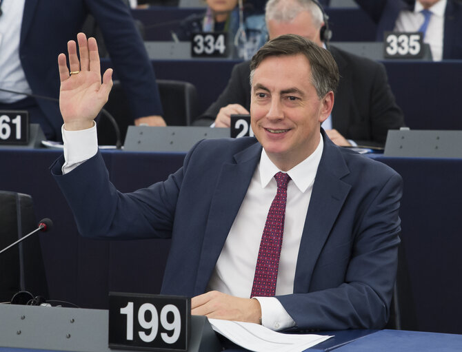 Foto 1: David McALLISTER in the EP in Strasbourg