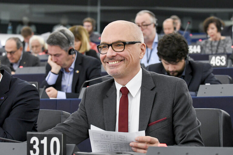 Fotografija 2: Peter SIMON in the EP in Strasbourg