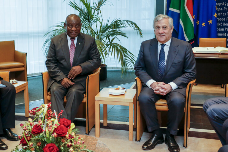 Снимка 1: Visit of Cyril RAMAPHOSA, President of the Republic of South Africa. Bilateral meeting