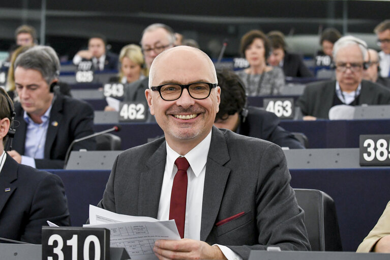 Peter SIMON in the EP in Strasbourg