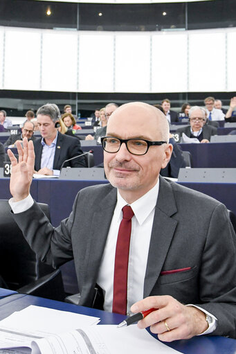 Fotografija 1: Peter SIMON in the EP in Strasbourg