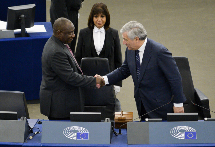 Plenary session Formal sitting
Address by Cyril RAMAPHOSA, President of the Republic of South Africa