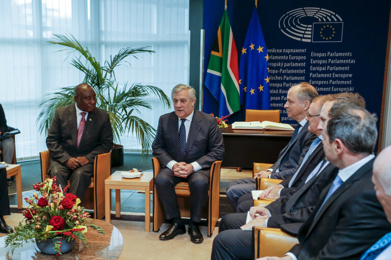 Снимка 2: Visit of Cyril RAMAPHOSA, President of the Republic of South Africa. Bilateral meeting