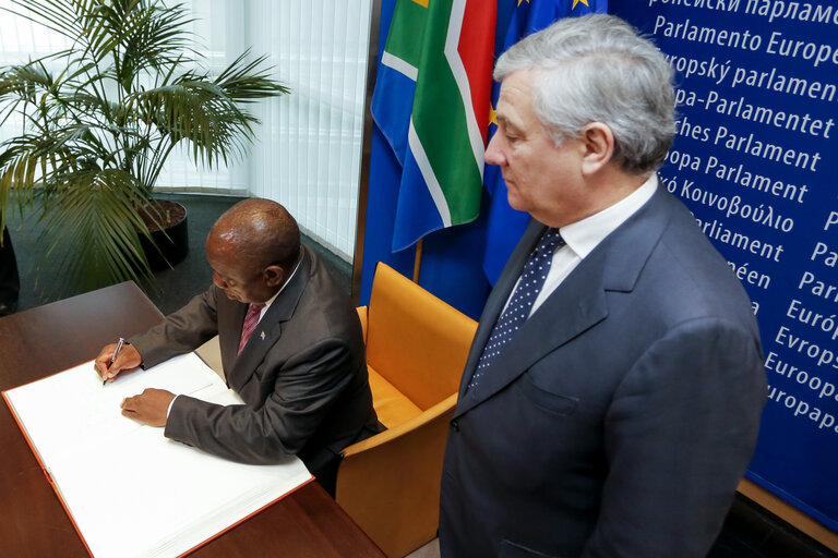 Снимка 4: Visit of Cyril RAMAPHOSA, President of the Republic of South Africa. Bilateral meeting