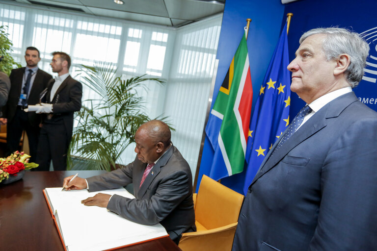 Снимка 3: Visit of Cyril RAMAPHOSA, President of the Republic of South Africa. Bilateral meeting