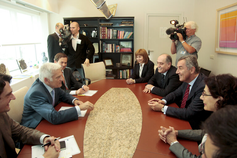 Valokuva 8: Meeting BUZEK with DJUKANOVIC, Montenegro Prime Minister