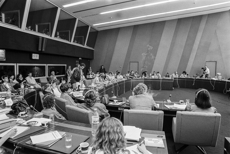 Fotografi 8: Meeting on women's rights in Strasbourg in June 1986