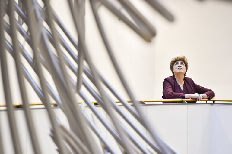 Maria RODRIGUES in the EP in Brussels