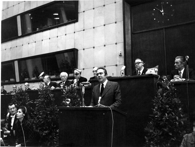 Various pictures of sessions in Strasbourg in 1973